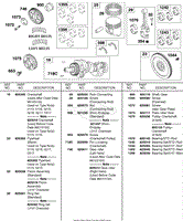 Crankshaft, Piston, Rings, Flywheel