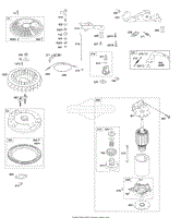 Controls, Electric Starter, Flywheel, Governor Spring