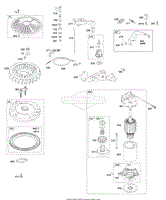 Controls, Electric Starter, Flywheel, Governor Spring