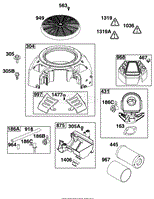 Blower Housing and Air Cleaner Group