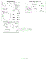 Engine/Valve Gasket Set, Carburetor Overhaul Kit