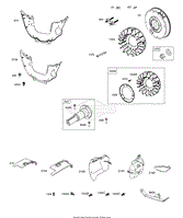 Flywheel, Air Guides, Stub Shaft