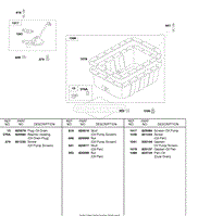 Oil Pan, Oil Pump Screen