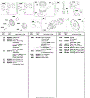 Piston, Crankshaft, Flywheel