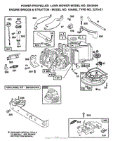 ENGINE BRIGGS AND STRATTON