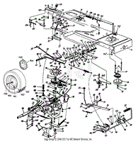 Drive/Frame, Lower/Pedal Assembly/Wheel, Rear