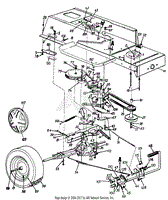 Drive/Frame/Pedal Assembly/Wheels, Rear