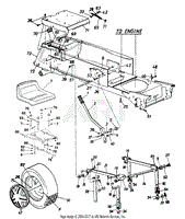 Wheels, Rear/Deck Lift Hanger/Fuel Tank