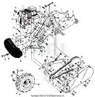 Rear Tine Tiller - Lower Assembly