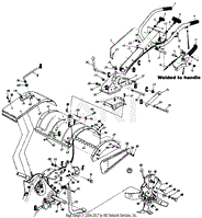 Rear Tine Tiller - Upper Assembly