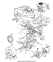 Frame Lower/Drive/Pedal Assembly/Wheels, Rear