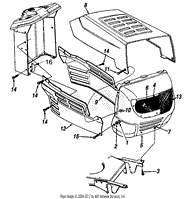 Hood and Grille Assembly