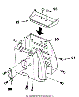 Shroud, Blade, Deck &amp; Wheel Assembly