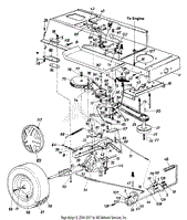 Pedal Assembly/Wheels, Rear/Drive/Frame, Lower