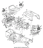 Hood Assembly/Seat/Battery/Fuel Tank