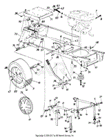 Deck Lift &amp; Hanger Assembly/Wheels, Rear/Fuel Tank