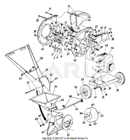 Chute Deflector and Wheel Assembly