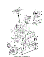 Steering Assembly/Axle, Front/Wheels, Front/Battery/Frame, Lower