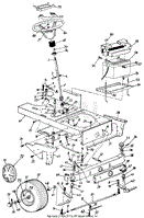 Wheels, Front/Steering Assembly/Battery/Axle, Front/Axle, Front