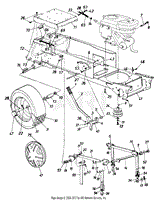 Wheels, Rear/Lift &amp; Hanger Assembly/Muffler/Fuel Tank