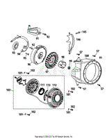 170-PU Flywheel &amp; Blower Housing