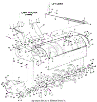 28-Inch Tiller Tine Assembly