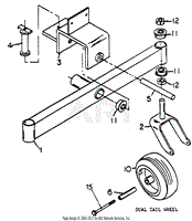 Dual Tail Wheel Assembly