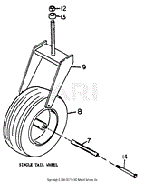 Single Tail Wheel Assembly