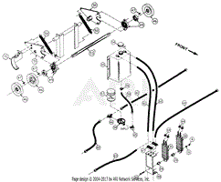 AGRI-FAB Sundstrand Hydraulic System &amp; Cross Shaft SN 41-027-012814-Up