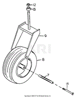 Single Tail Wheel Assembly