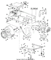 Deck Lift, Muffler &amp; Gas Tank