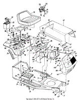 Seat, Hood And Rear Fender Assembly