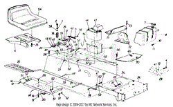 Frame, Seat And Brake Assembly