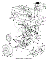 Engine, Wheel &amp; Lower Frame Assembly LT-12