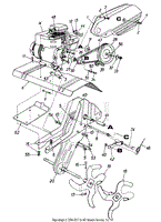 Tines &amp; Chain Case Assembly