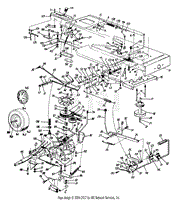 Transaxle, Lower Frame, Wheel Assembly &amp; Controls