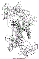 Lower Frame, Transaxle &amp; Control Levers