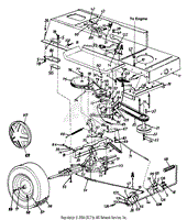 Lower Frame, Transaxle &amp; Control Levers LT-19