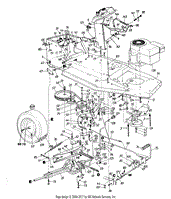 Frame, Pulley, Transaxle And Engine