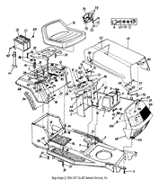 Seat, Battery And Gas Tank