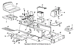 Battery, Seat &amp; Upper Frame