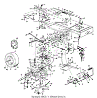 Lower Frame, Wheel &amp; Pulleys LT-165