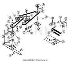 Model W874 Mower Deck 62-Inch Deck Drive