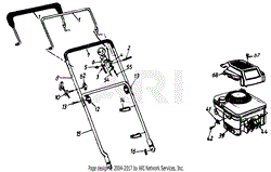 Handle &amp; Engine Shroud