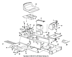 Seat, Fuel Tank, And Frame Assembly LT-13