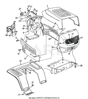 Hood &amp; Fender Assembly LT-14