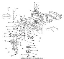 Engine Mounting, Muffler, Control And PTO Clutch