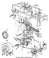 Drive/Frame, Lower/Pedal Assembly/Wheels, Rear