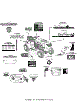 Label Map Yard Machines 42 Inch