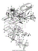 Tine and Chain Case Assembly